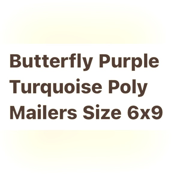 20 - 6 X 9 Butterfly Blue & Purple Poly Mailers - Picture 6 of 6